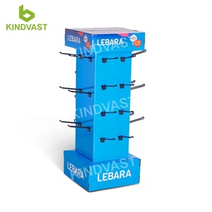 Custom Retail Espositore Rotatore Gancio in Cartone Piani da Pavimento in Cartone da esposizione con Gancio per Negozio di Mobili - Product Image 3