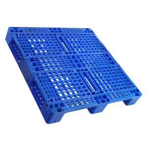 Euro tarzı tek yüzlü 4 yönlü giriş ağır geri dönüşümlü plastik paletler satış için depolama yığılmış paletler üretilmiştir - Product Image 3