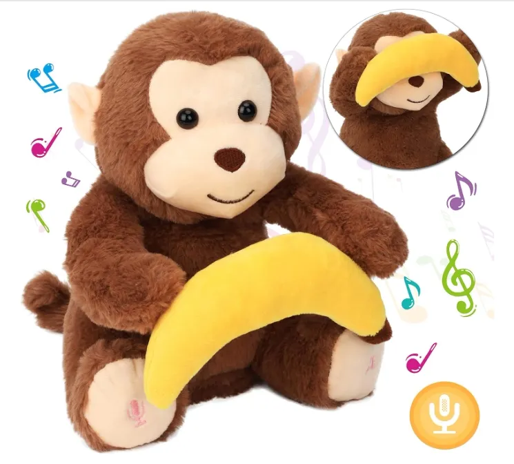 New Product Hot Selling Monkey Plush Toy Stuffed Animal Toys Monkey with Banana