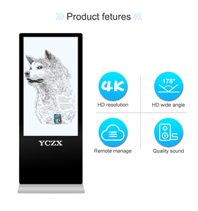 Factory Direct OEM ODM 43 Inch Advertising Player Vertical <strong>Digital</strong> Signage Display Floor Standing Kiosk - Product Image 5