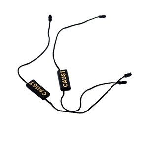 Etiquetas colgantes de ropa con logotipo personalizado de alta calidad, bolsa de cuerdas, etiqueta colgante, cadena de sello de plástico, ropa, etiqueta de poliéster, cadena de hilo de sellado - Product Image 1