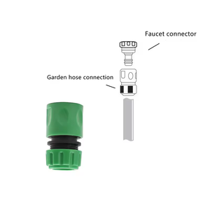 Garden Quick Hose Connector ABS Plastic <strong>1</strong>/2''Male Hose <strong>Coupling</strong> Joint Adapter Extender Set for Hose Pipe Tube - Product Image 2