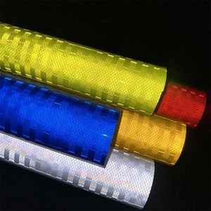 Cường độ cao tự dính kỹ thuật lớp vi lăng trụ PVC phản ánh vật liệu phản xạ vinylroll dán phản chiếu phim - Product Image 2