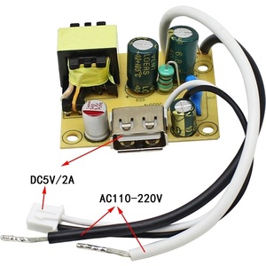 Módulo de alimentación de conmutación aislado Dual 5V2A, fuente de carga rápida, placa de circuito desnudo, terminal de 220V a 5V, salida USB - Product Image 3