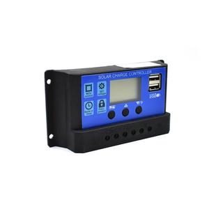 60A/50A/40A/30A/20A/10A Solar Charger <strong>Controller</strong> 12V 24V Auto <strong>PWM</strong> <strong>Controllers</strong> LCD Display 5V Dual USB Output <strong>Controller</strong> - Product Image 2