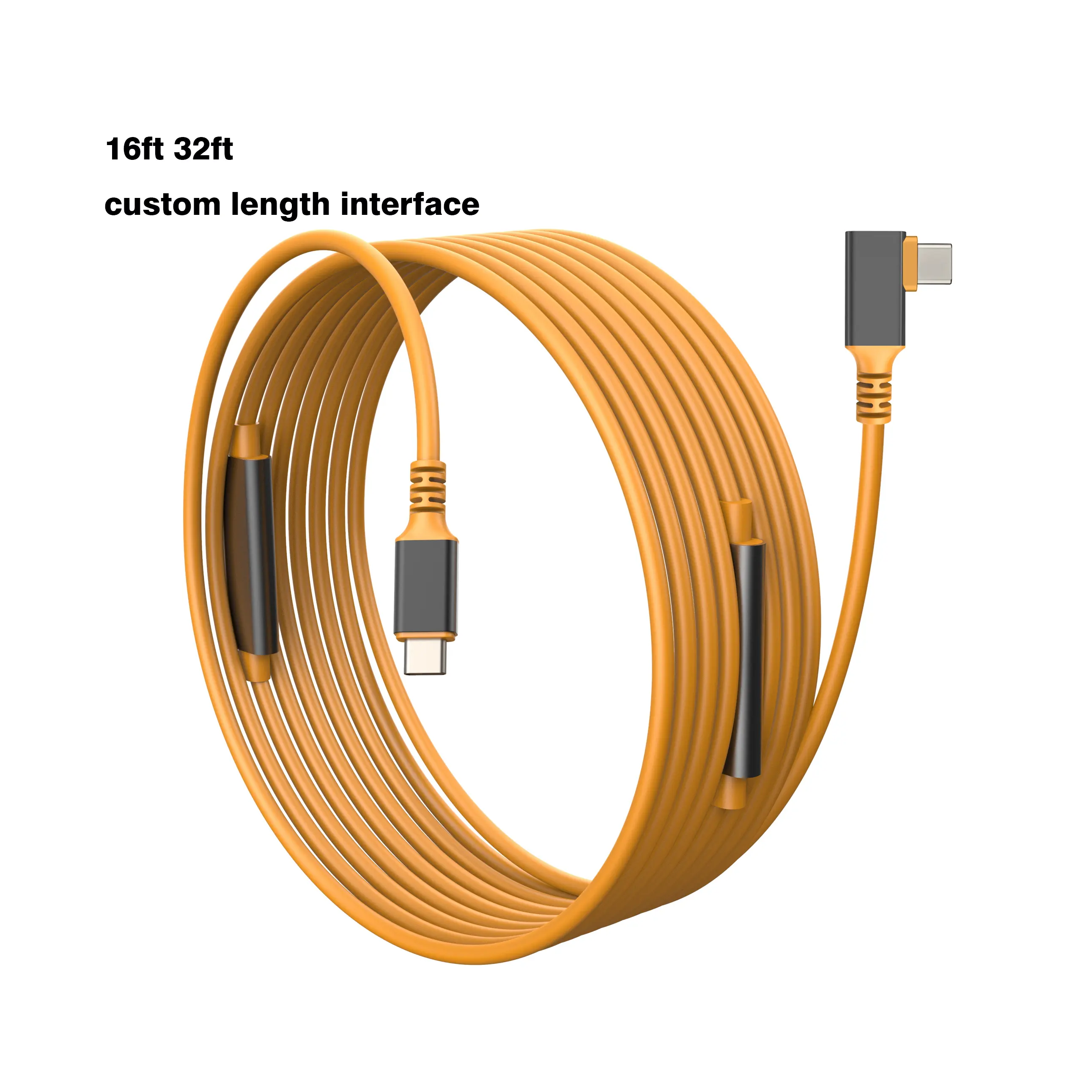 Câble de transfert de données Usb Type C 3A 60W, 5Gbps, coude à Angle droit, connexion de câble VR