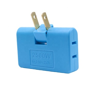 Convertidor de enchufe giratorio, convertidor de enchufe de extensión de 180 grados, adaptador de salida inalámbrica, 1 en tres - Product Image 3