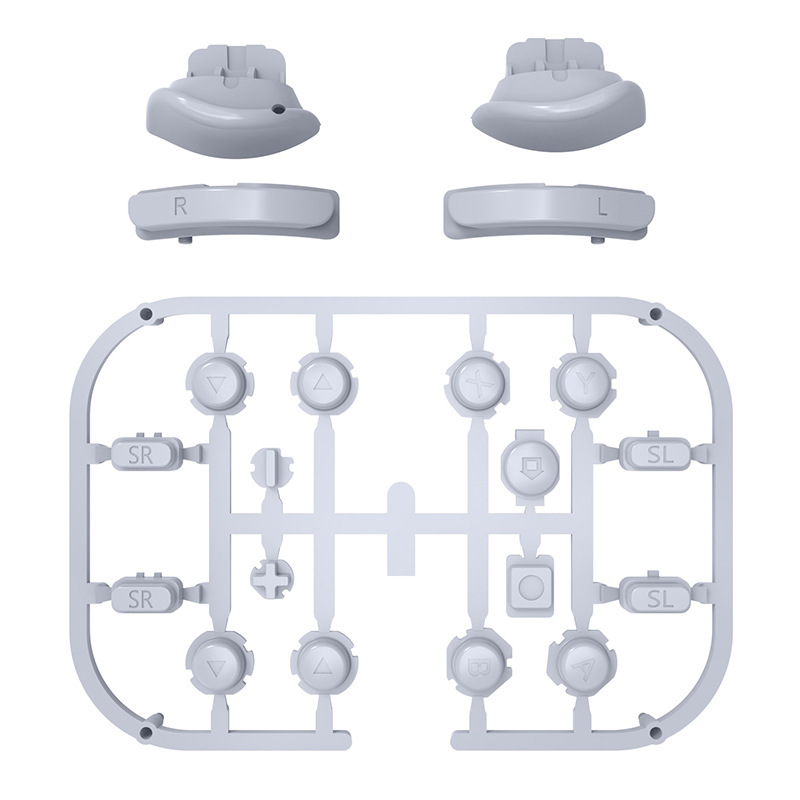 20 boutons joy-con gris