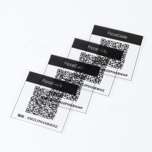 Benutzer definiertes Drucke tikett PVC variabler Barcode/QR-Code entfernbarer Aufkleber QR-Code Barcode Aufkleber ungültig mit QR-Code