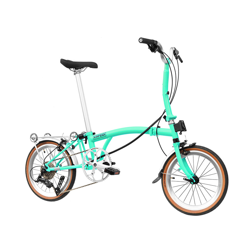 Light green and silver Straight Handlebar