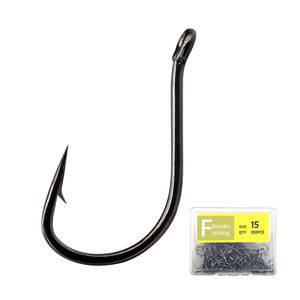 Izumezina thép carbon màu đen bù đắp móc thép gai cá chép Móc Câu Cá hộp thiết lập nước ngọt - Product Image 1