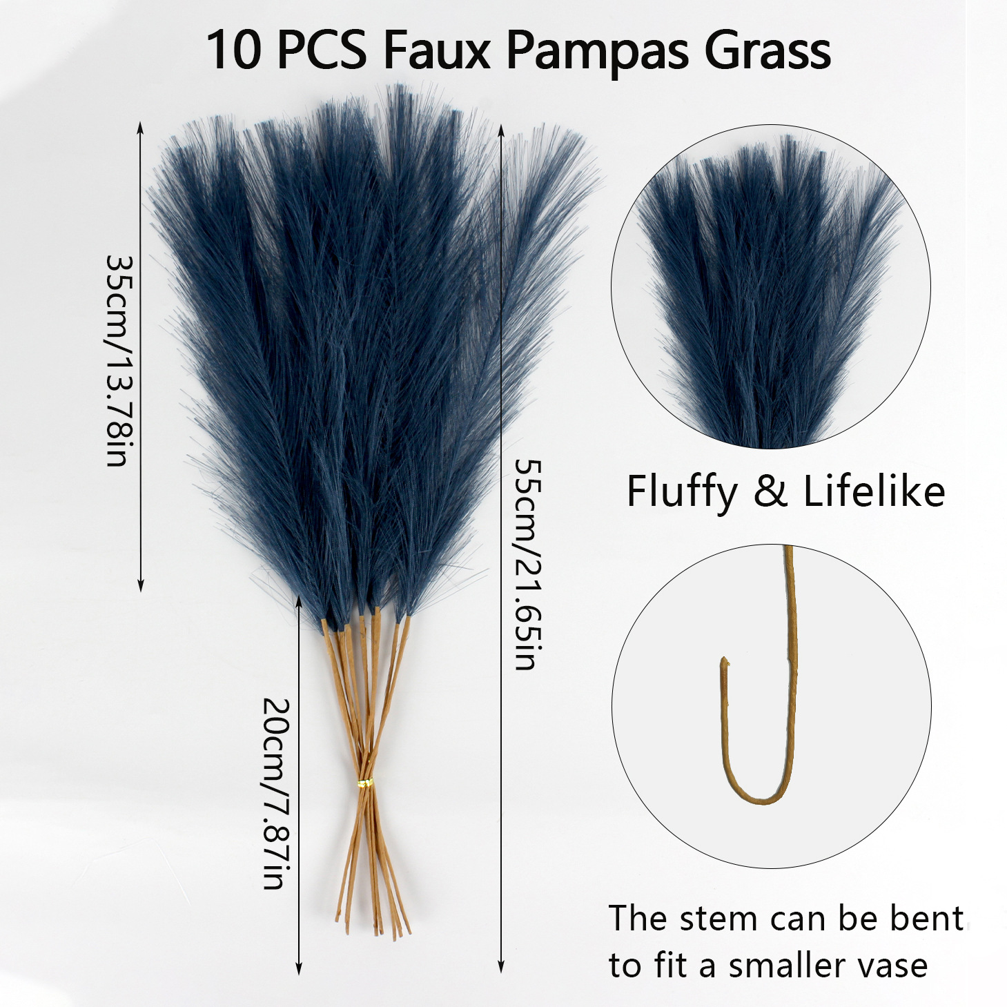 Herbe de la pampa bleue 10pcs