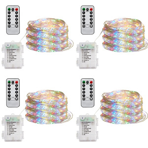 5M 10M Waterproof Battery Operated <strong>Remote</strong> Control 8 Mode <strong>Timer</strong> Solar <strong>String</strong> Copper Wire LED <strong>String</strong> <strong>Light</strong> Christmas Decoration - Product Image 4