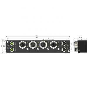 Modulo di ingresso digitale a 4 canali modulo sensore di fiamma modulo di uscita analogica plc IO Link Profinet EtherCat Ethernet IP
