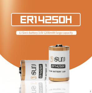Akıllı metre Er14250 için 1200mAh Li-SOCL2 birincil lityum hücre 3.6V silindirik pil soket kablo demeti - Product Image 3