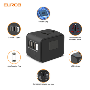 ปลั๊กอะแดปเตอร์สำหรับการเดินทางอเนกประสงค์พร้อมพอร์ตชาร์จ USB 3พอร์ต - Product Image 5