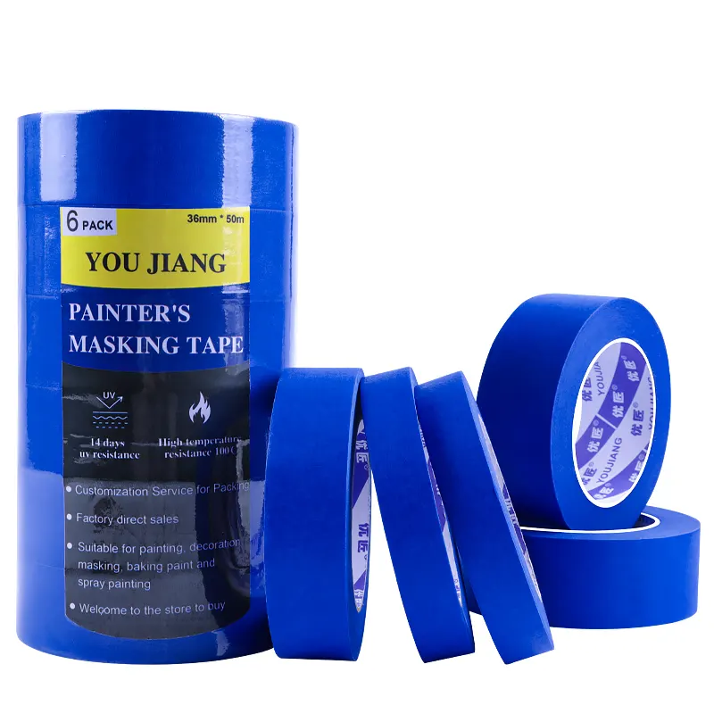 YOUJIANG UV Resistant 14 days blue 3Mm 2090 masking paper tape