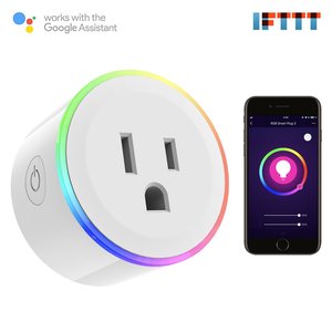 New Product <strong>US</strong> Standard Smart Life Smart Socket With Colorful LED Light Support Amazon Alexa and Google Home Wall <strong>Plug</strong> - Product Image 2