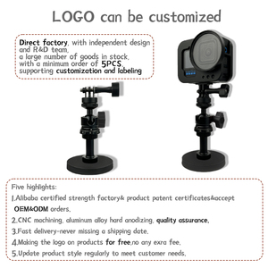 Magnetic Camera <strong>Mount</strong> with Mini Universal Head, Magnetic <strong>Mount</strong> Base Stand with <strong>1</strong>/<strong>4</strong>&quot; Thread Compatible with GoPro Hero Cameras - Product Image 6