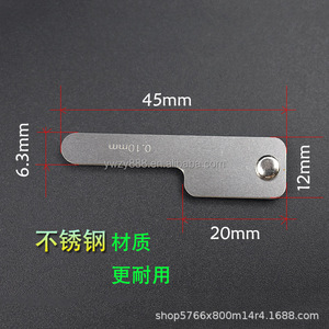 Règle de mesure interproximale OralDental Mesure de l'écart dentaire Traitement orthodontique en acier inoxydable Outil de jeu de jauge d'épaisseur - Product Image 2