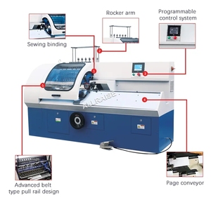 Máquina DE COSER automática para libros, máquina para hacer Cuadernos de libros de texto PLC, máquina de coser y enhebrar libros para libros de papel - Product Image 2