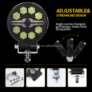 ไฟ LED สำหรับขับรถ8 LED 24W อุปกรณ์เสริมแสงสว่างแบบคู่สีสำหรับรถจี๊ปรถบรรทุกรถแทรกเตอร์ SUV และ ATV - Product Image 6