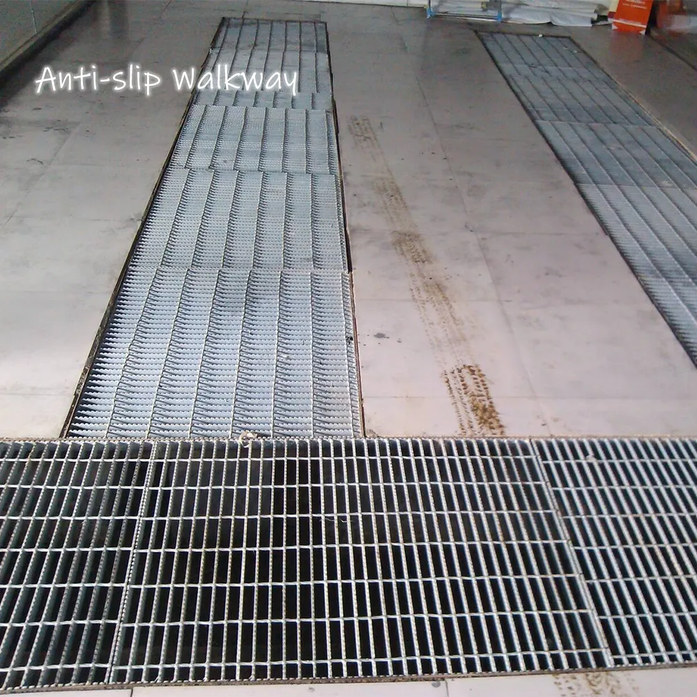 Produtos personalizados Soldagem Estabilidade Galvanizado Steel Grating Walkway Preços