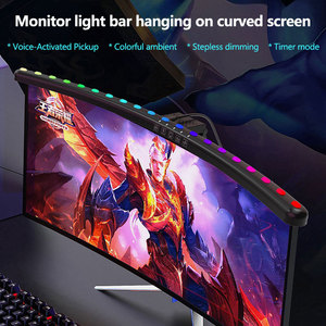 Northland Curved Pick up Sound <strong>Computer</strong> <strong>Games</strong> Gamer Gaming Desk Top <strong>Computer</strong> Light Lamp Monitor Screen Bar for Yeelight - Product Image 3