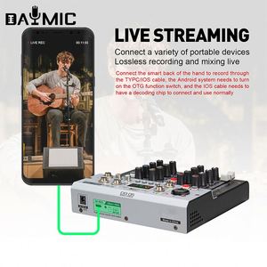 OEM <strong>Audio</strong> Mixer 24bit 192K Professional Sound Card Studio <strong>Audio</strong> <strong>Interface</strong> With BT 5.0 Mixing Console - Product Image 5