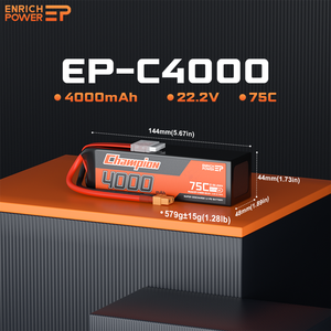 जीप उच्च निर्वहन दर fpv ड्रोन लिथियम बैटरी पैक 110c 100c 6s 4s लिपो बल्लेबाज 6000 माह 4000 मा 2200 माह के लिए - Product Image 3