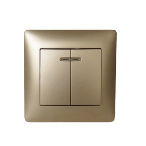 Hihg Quality PC Electric Light <strong>Switch</strong> European Style PC Material 2 Gang 2 Way <strong>Switch</strong> with Indicator - Product Image 3
