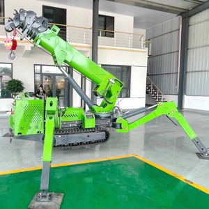 360 liên tục xoay mini Spider Crane với móc tự động stow nhỏ gọn Crawler Spider Lift cho công trình xây dựng - Product Image 4