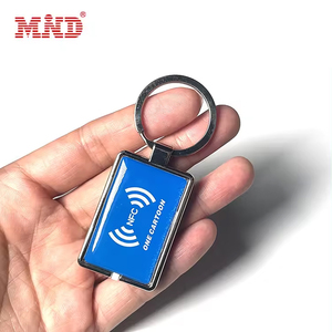 Portachiavi NFC Programmabile 13.56MHz con Logo Personalizzato, Chip NFC NTAG215, Portachiavi RFID in Resina Epossidica - Product Image 5