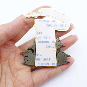 Tùy Chỉnh Pathfinder Sticker Pins Qatar Kuwait Palestine LSrael Saudi Arabia Uae 3M Dính Lưu Niệm Kim Loại Thủ Công Mỹ Nghệ Mềm Men Pins - Product Image 2