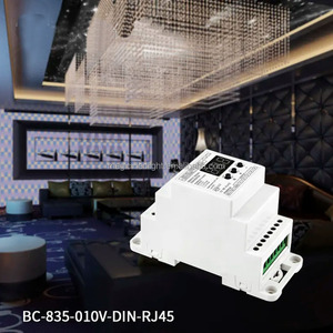 BC-835-010V-DIN передача DC12V-24V DMX512/1990 сигнала на 5CH 0-10 В сигнал DIN-рейка светодиодный декодер DMX преобразователь сигнала - Product Image 3