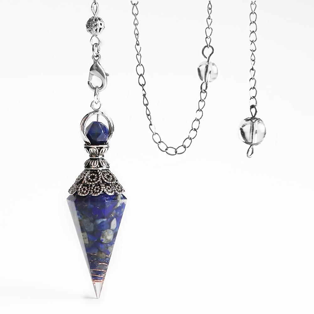 Lapis lazuli+Silver chain