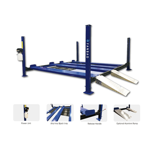 Automotive Jack <strong>Ramps</strong> Service Equipment Best 4 Post Car Lift Hoist for Home Garage Parking 4 Car Elevator