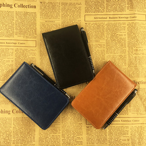 A7 PU Cover <span class=keywords><strong>Notebook</strong></span> Mit Stift herum tragen Gummiband Notizblock Wasserdichtes Journal Anpassbares LOGO