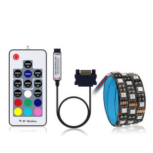 0.5M SATA Led Strip Light per 12V 4PIN 5050 RGB Led Strip PC Computer Case Decor RGB Header scheda madre Strip - Product Image 1