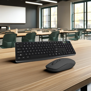 Slim Gaming Wireless <strong>Keyboard</strong> and <strong>Mouse</strong> Combo Mechanic Feel for PC Desktop Stock Available - Product Image 5