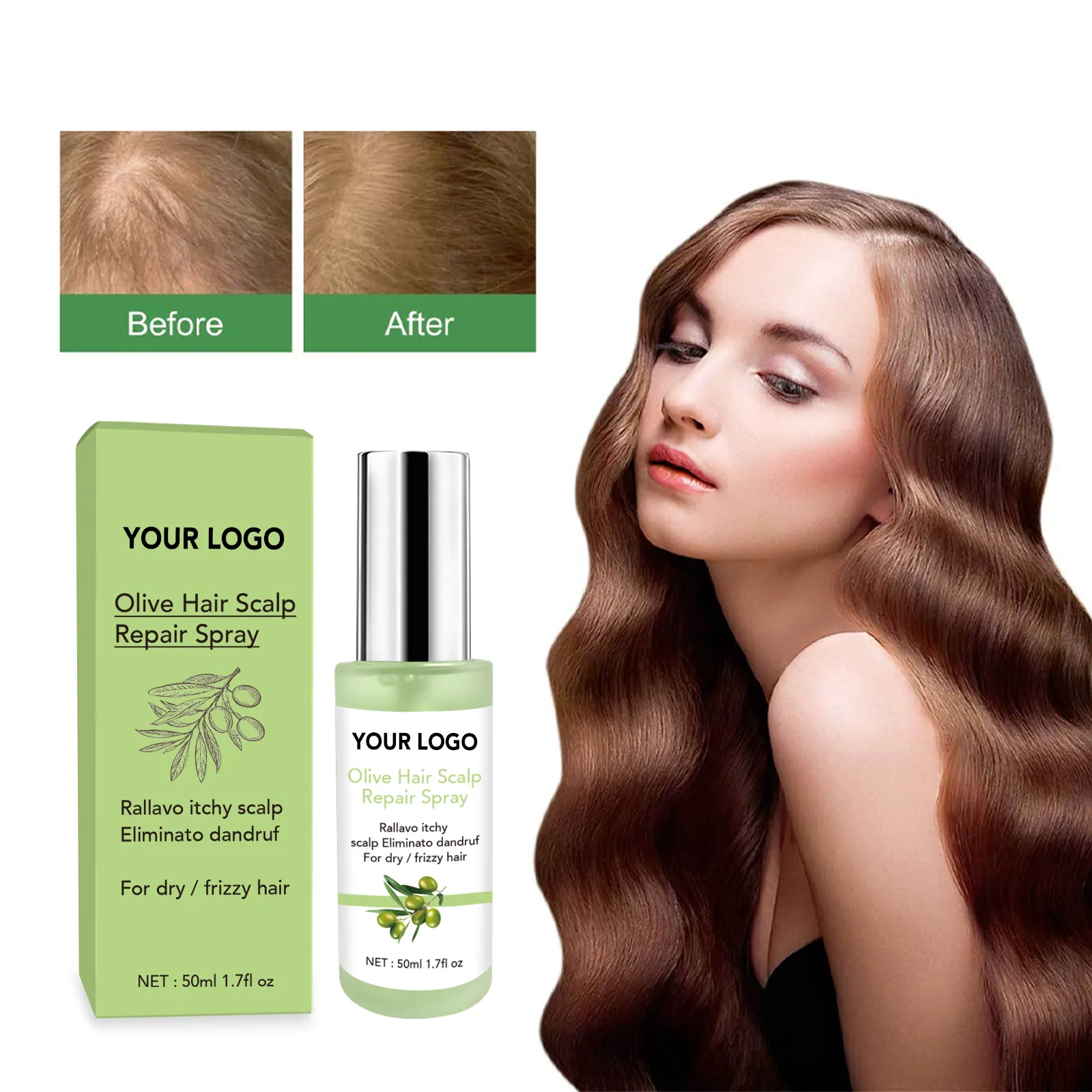Customized Hair Care Product Manufacturer Best Selling African Natural Hair Care Products for olive oil hair spray