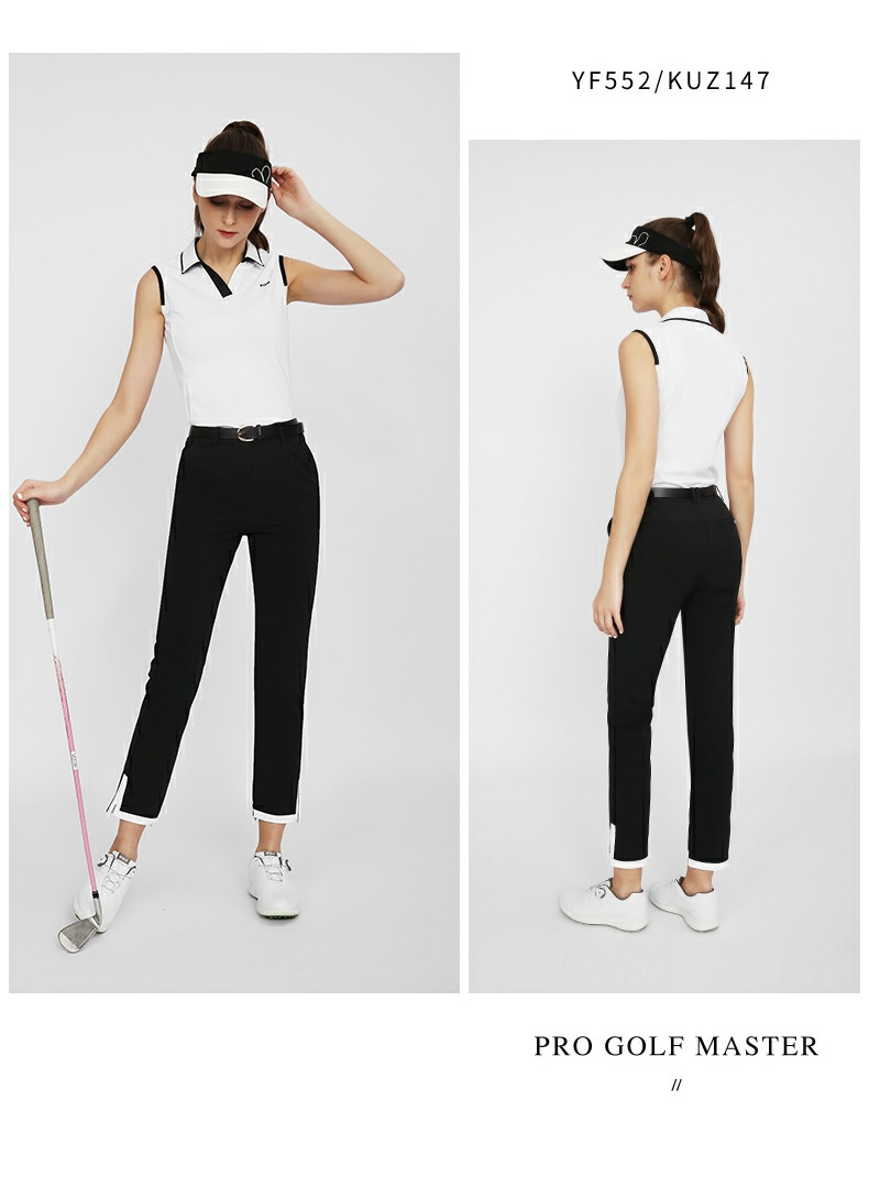 PGM KUZ147 Custom Stretch Ladies Cropped Pants Golf Pant Trousers Slim