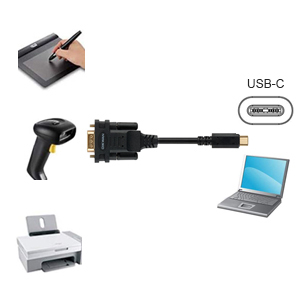 Windows 11 10 8 7 Mac Linux USB tipo C a RS232 DB9 Cable adaptador de puerto serie FTDI Chipset