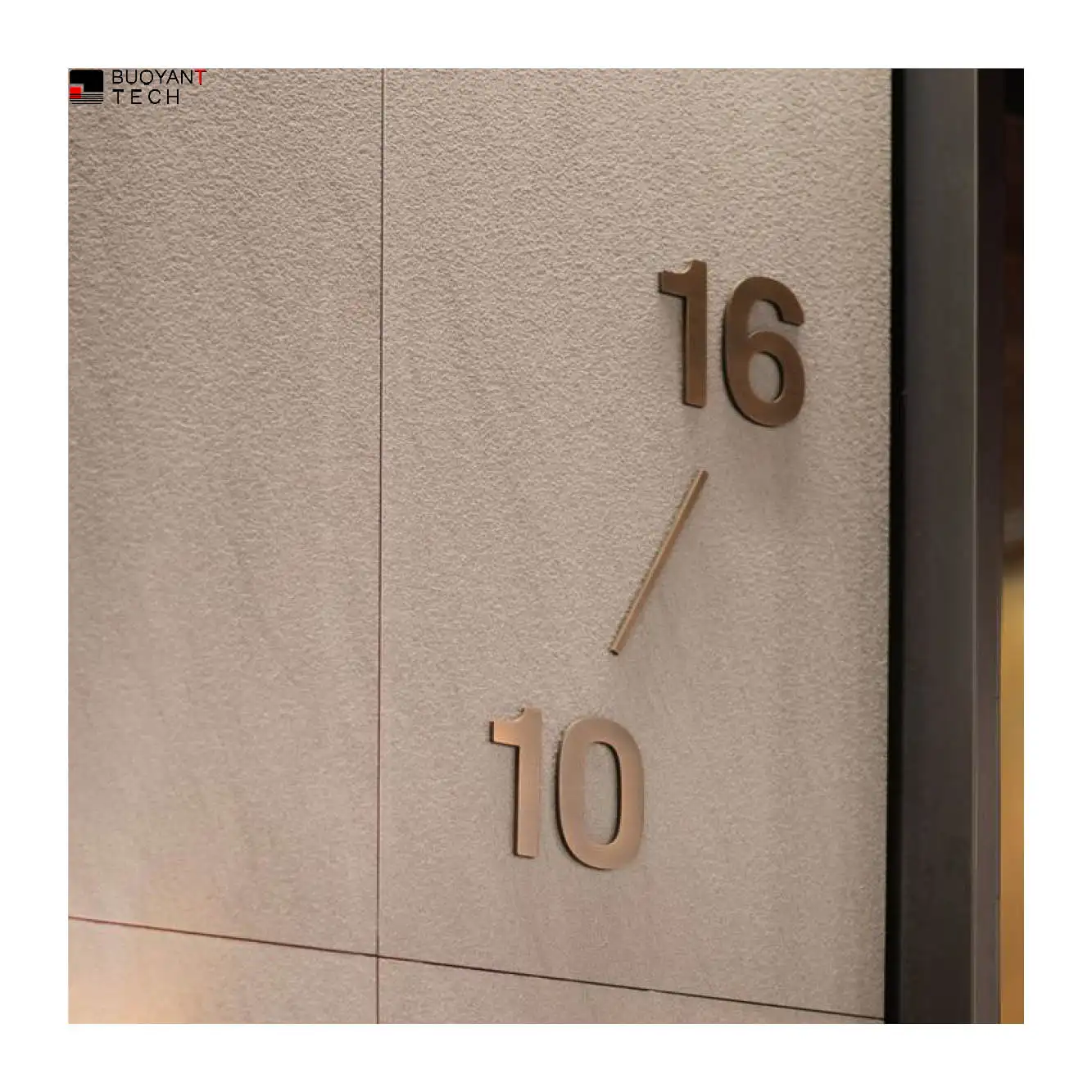 BUOYANT goldene Buchstaben 3-Zoll Massiv Messing Postfachnummern Hausnummern für Hausnummern Adresse Zeichen für Tür