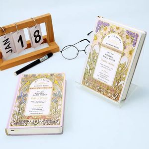A5 Paper Cover <strong>Notebook</strong> Hot-Stamped Hardcover Planner Daily and Monthly Plan Diary for <strong>Note</strong> Taking - Product Image 3