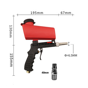 ปืนพ่นทรายแบบมือถือสีแดง - Product Image 2