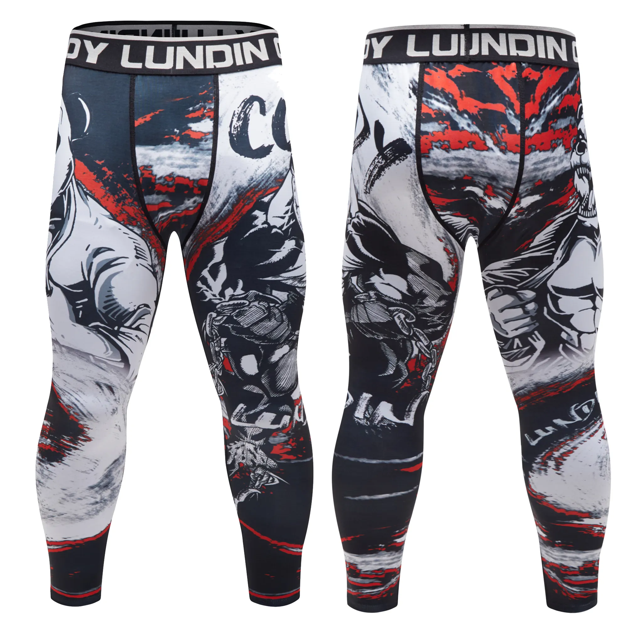 Cody Lundin Logo Elasticidad Cintura Compresión Leggings Deporte Entrenamiento Ropa deportiva Medias Secado rápido Pantalones para correr Gimnasio Pantalón