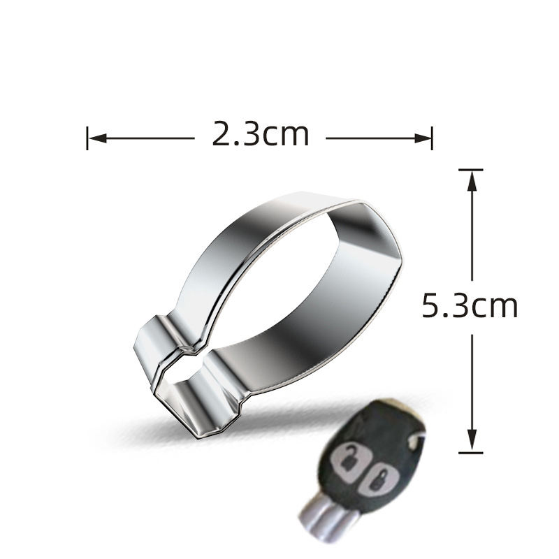 Clé de voiture argentée