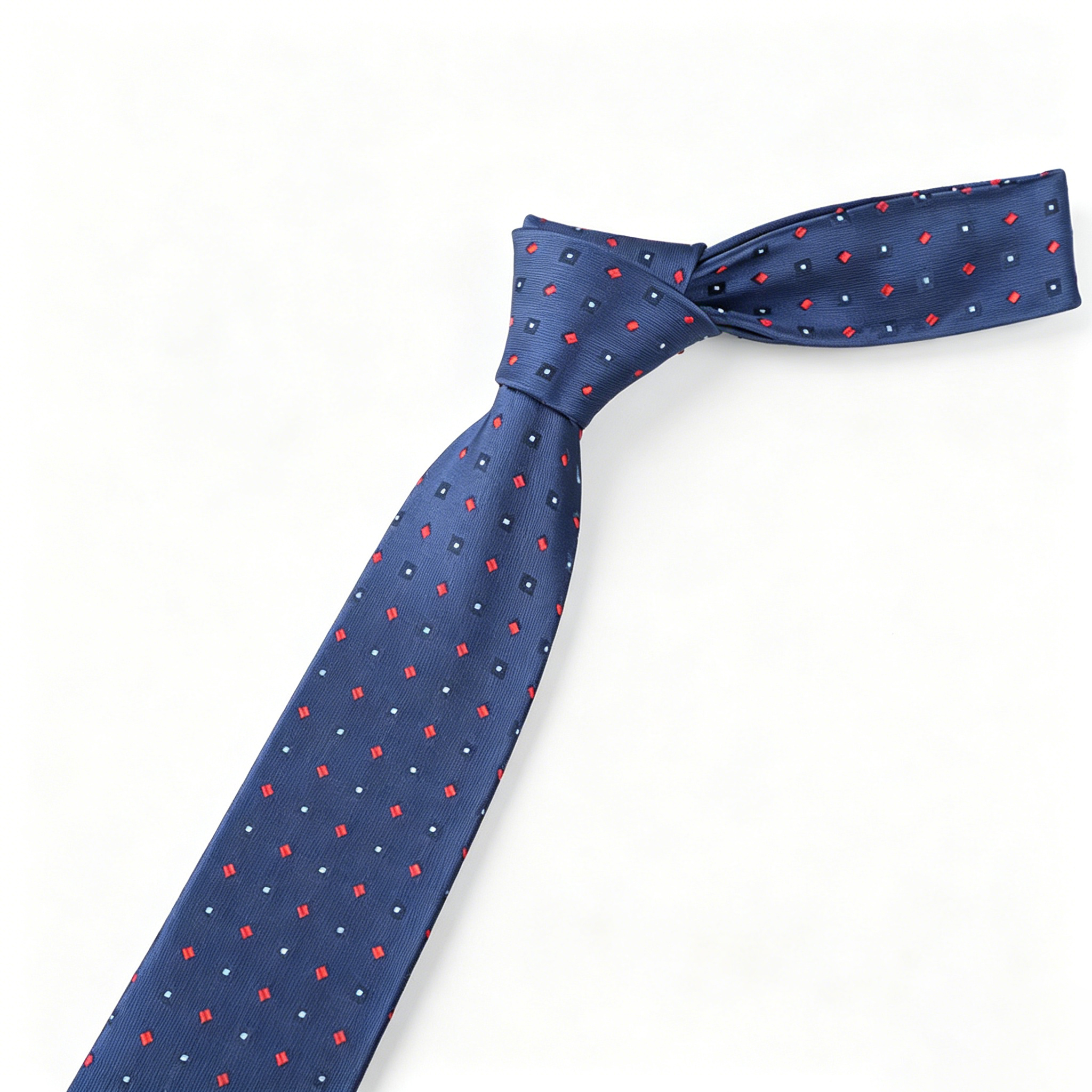 Piccoli punti quadrati blu navy