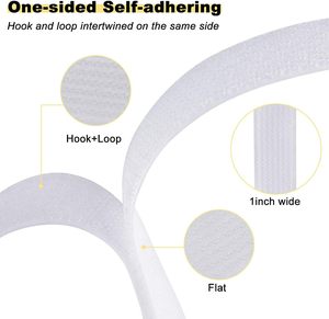 Good Quality Soft Material Garment Home Textile Usage Nylon <strong>on</strong> <strong>Same</strong> <strong>Side</strong> <strong>Hook</strong> and <strong>Loop</strong> <strong>on</strong> One <strong>Side</strong> - Product Image 3